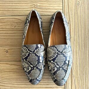 Madewell Snake skin Loafers